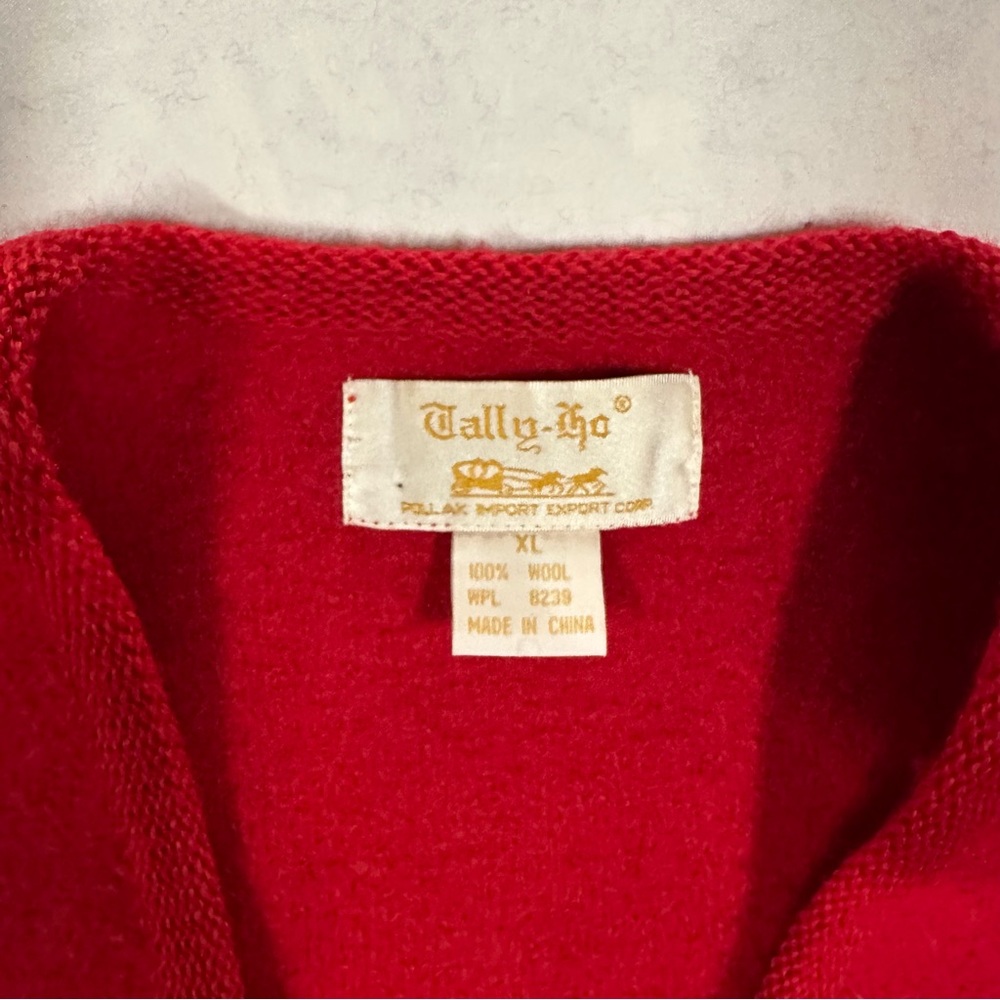 100% Wool Vintage Tally Ho best with hook clasps - Picture 2 of 5